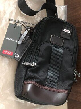 Simple and convenient 💯TU MI Black Nylon Cross body Sling Bag💕